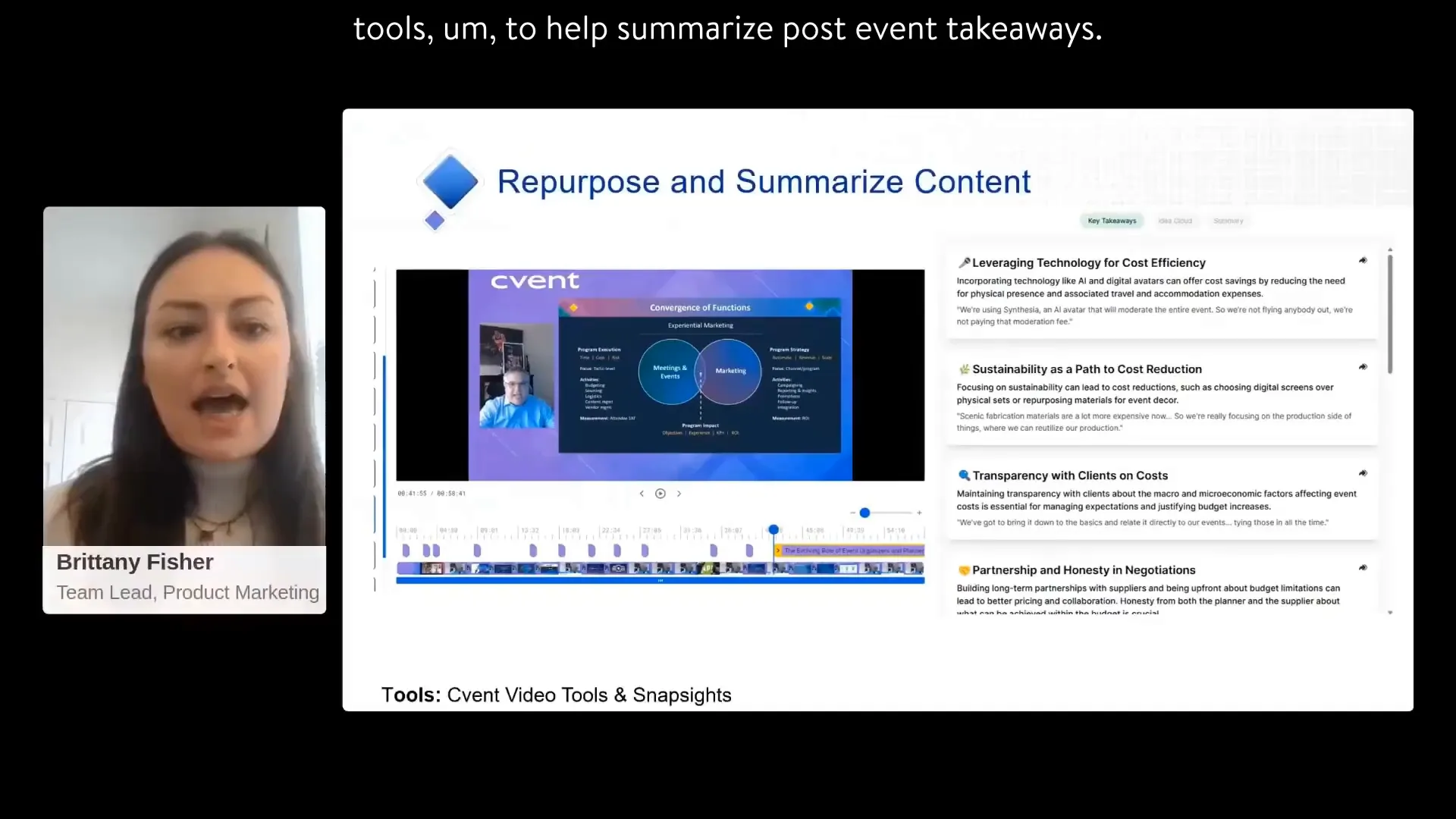 דוגמה לשימוש בכלי סיכום לאחר האירוע